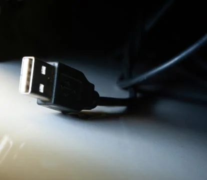 Head of universal smartphone charging cable Stock Photos