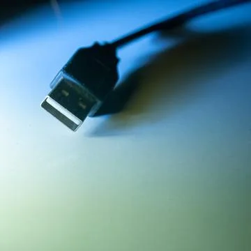 Head of universal smartphone charging cable Stock Photos