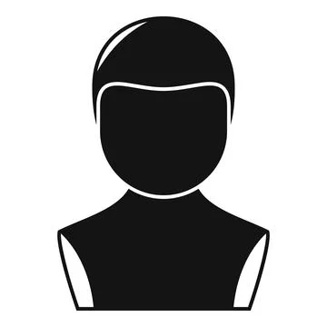 Head wig icon simple vector. Haircut fashion Stock Illustration