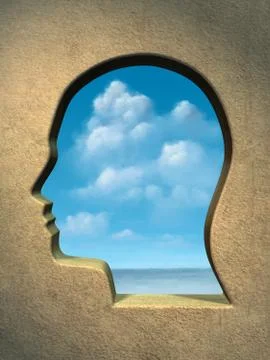 Head window Stockillustratie