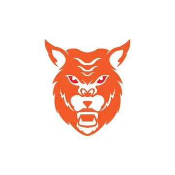Head wolf angry howl logo design vector graphic symbol icon sign illustrati.. Stock Illustration