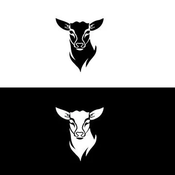 Head of a wolf logo design Illustrazione stock