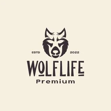 Head wolf simple vintage retro logo design vector graphic symbol icon illus.. Stock Illustration