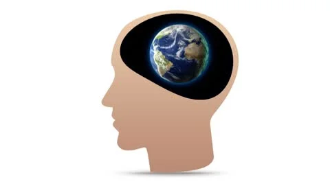 Head World 1, with Alpha Channel - HD1080 Stock Footage