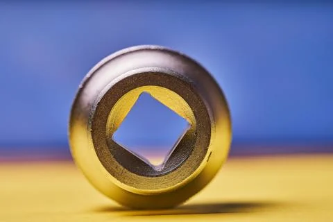 Head wrenches with a colored background. Machine repair tool Stock Photos