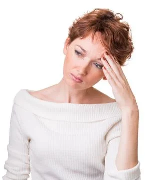 Headache, depression Stock Photos