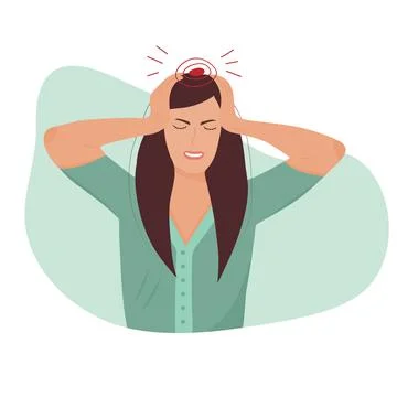 Headache. Stock Illustration