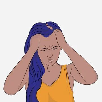 Headache. Stock Illustration
