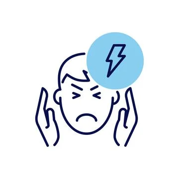 Headache related vector icon. Stock Illustration