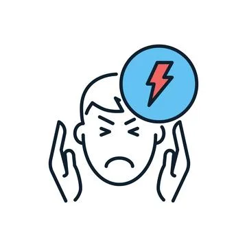 Headache related vector icon. Stock Illustration