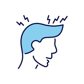 Headache related vector icon. Stock Illustration
