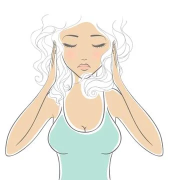 Headache.jpg Stock Illustration