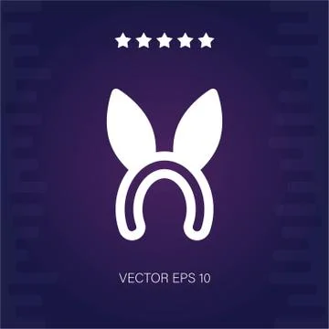 Headband vector icon Stock Illustration