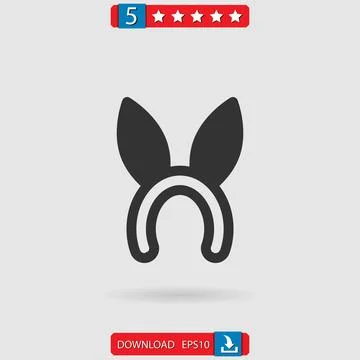 Headband vector icon Stock Illustration