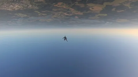 Headdown skydiving Stock Footage 94363976