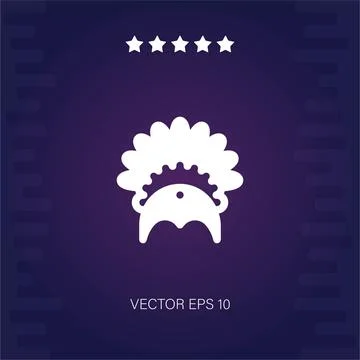 Headdress  icon Stock Illustration