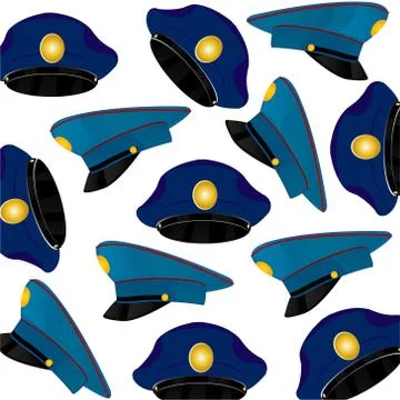 Headdress service cap pattern Stock Illustration