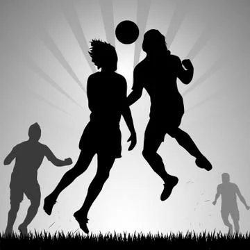 Headed goal Stock Illustration