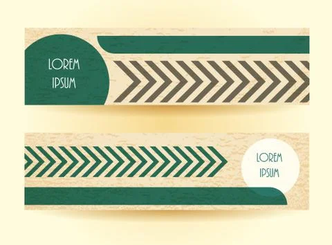 Header creative design. Vector illustration. Business banner website template Stock Illustration