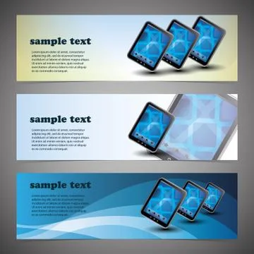 Header or Banner Design Illustrazione stock