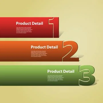 Header or Banner Design - Numbers Stock Illustration