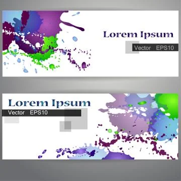 Header set Stock-Illustration