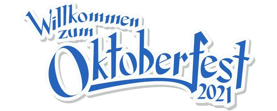 Header with text Oktoberfest 2021 Stock Illustration