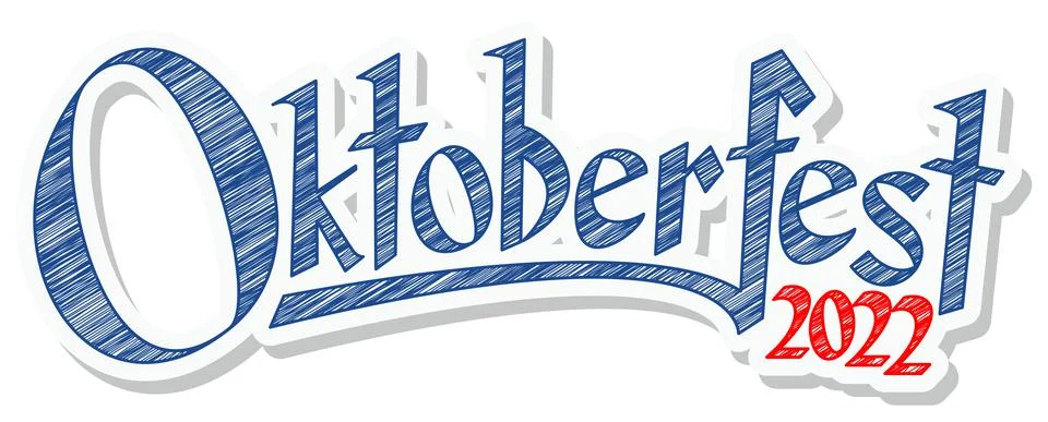 Header with text Oktoberfest 2022 Stock Illustration