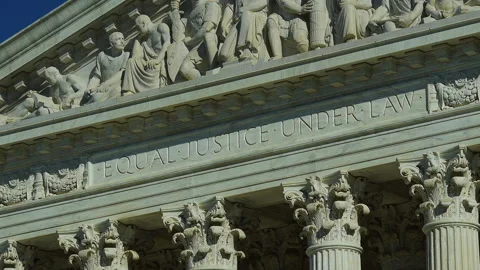 Header of the US Supreme Court Stock Footage 139637099