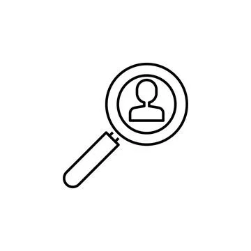 Headhunting icon. Element of interview icon Stock Illustration