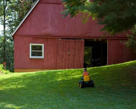Heading to the Barn Stock Photos