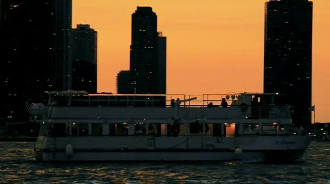 Heading to Navy Pier Stock Footage 744018