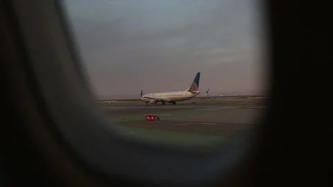 Heading to the Runway at SFO Stock Footage 171893672