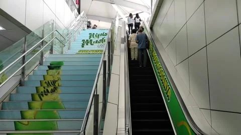 Heading for a train Stock Footage 262387612