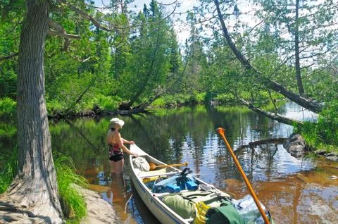 Heading into the wilds 库存照片