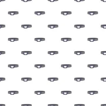 Headlamp camping equipment seamless pattern background 스톡 일러스트
