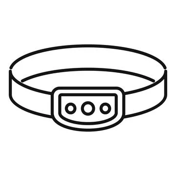 Headlamp flashlight for working in the dark icon vector outline 스톡 일러스트