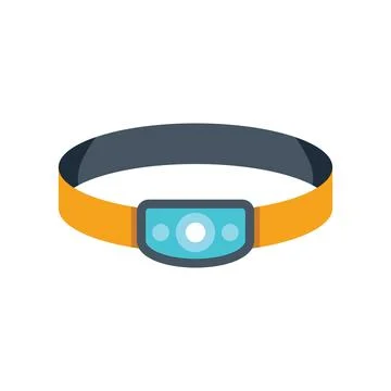 Headlamp flashlight for working at night Stock Illustration