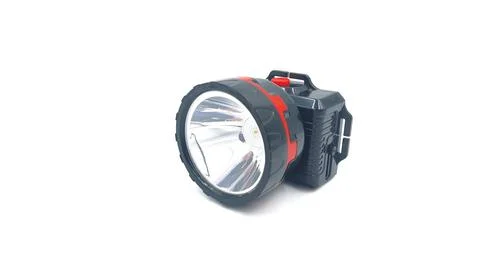 Headlamp on isolated white background Stock Photos