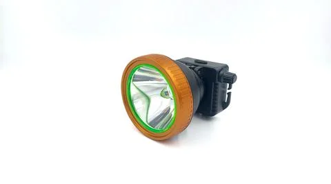 Headlamp on isolated white background Stock Photos