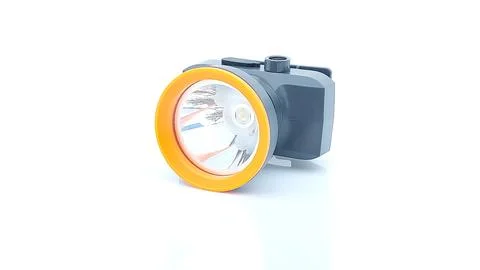 Headlamp on isolated white background Stock Photos
