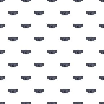 Headlamp pattern creating seamless outdoor lighting design Stock Illustration