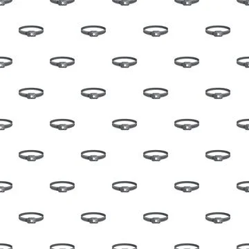 Headlamp pattern creating seamless outdoor adventure background Illustrazione stock