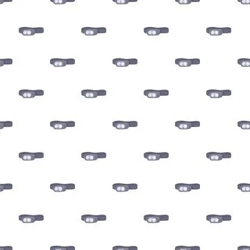 Headlamp pattern creating white background for adventure and sport Stock Illustration