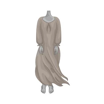 Headless Ghost Illustration Stock Illustration