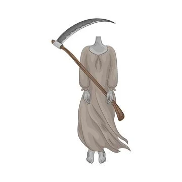 Headless Ghost Illustration Stock Illustration