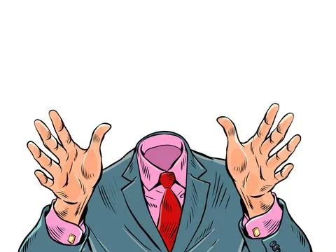 Headless pattern joy greeting man hugs, friendly meeting, good friend Stock Illustration