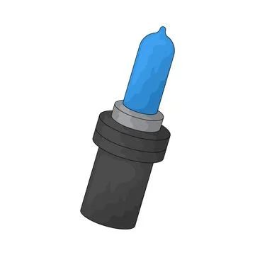 Headlight bulb illustration Illustrazione stock