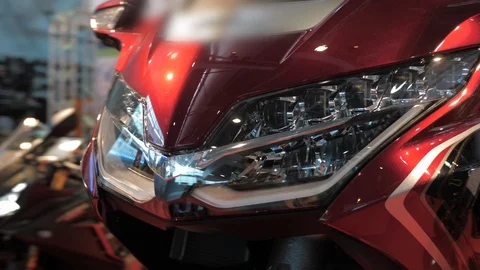 Headlight byke Stock Footage 106685300