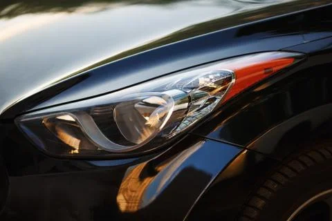 Headlight of car Stock Photos